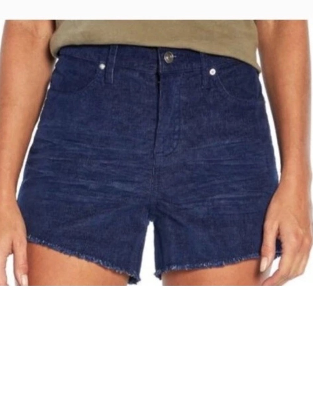 NEW WITH TAGS WOMEN’S 10 CARVE DESIGNS BLUE DENIM COLOR 4” CORDUROY OAHU SHORTS